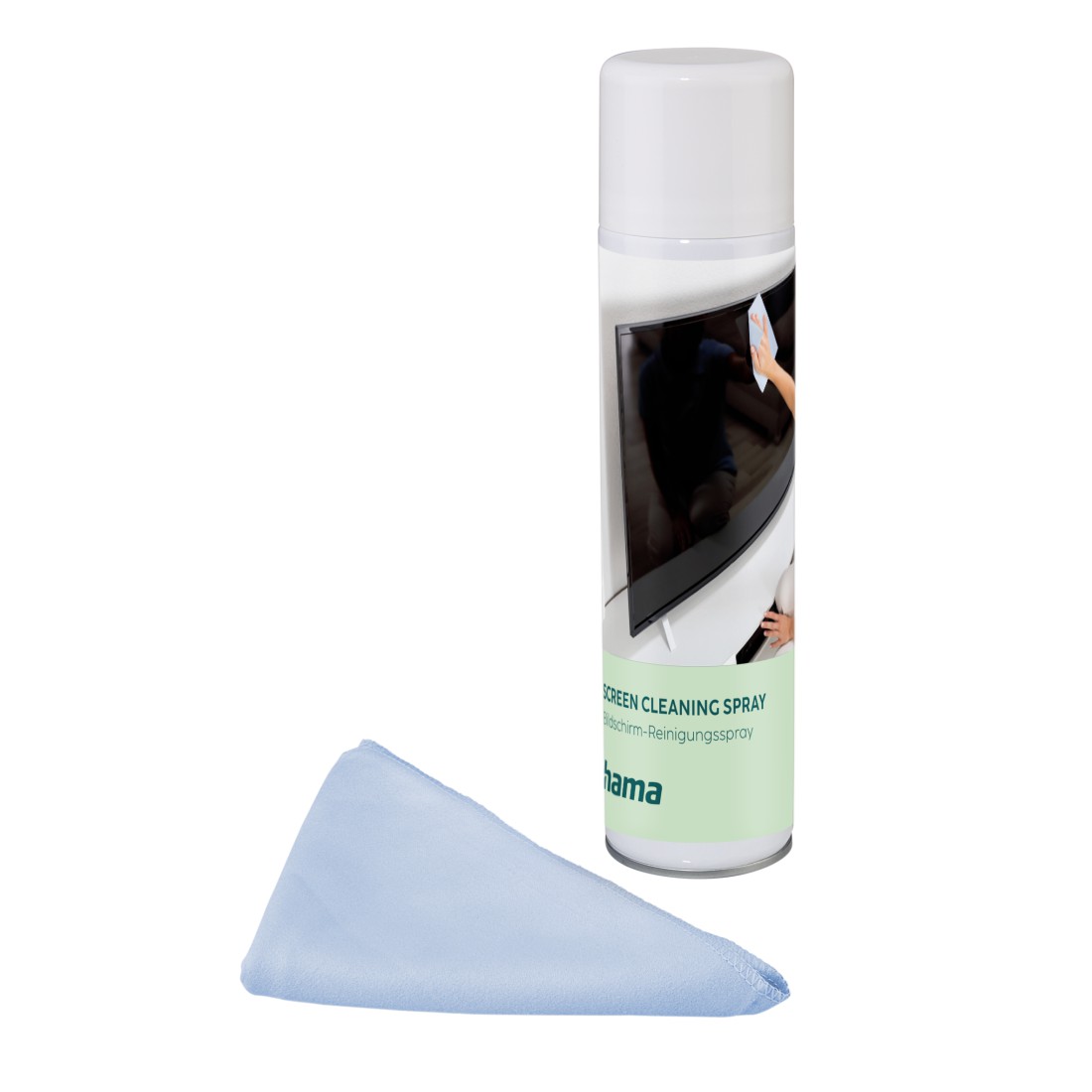 Spray Nettoyant Pour Écrans 500ml + Chiffons Microfibres - Pour Smartphones, TV, Ordinateurs - Sans Traces